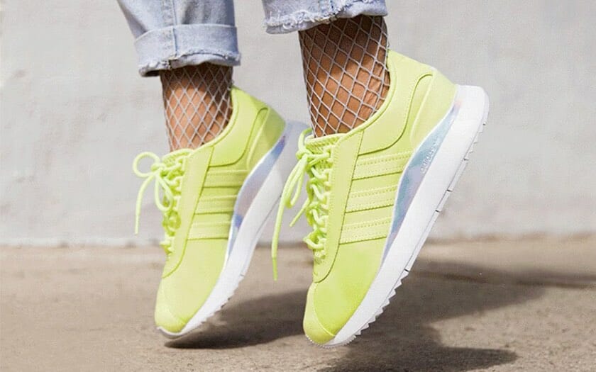 neon yellow adidas shoes
