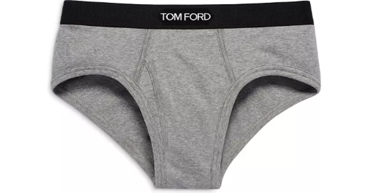 Tom Ford Cotton Briefs - Grey (1 stores) • See Klarna »
