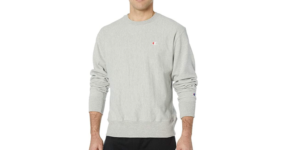 Champion Reverse Weave Crew Sweatshirt Unisex - Oxford Grey • Price