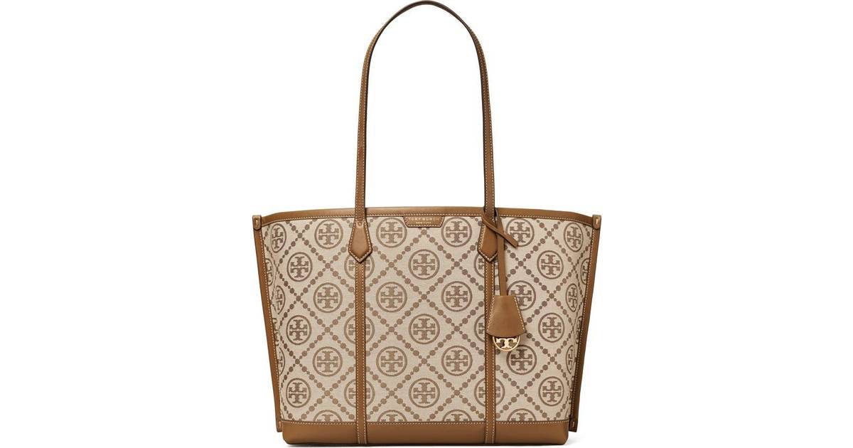 美品✨】TORY BURCH ペリー ミディアムトリプルコンパートメント 水色-