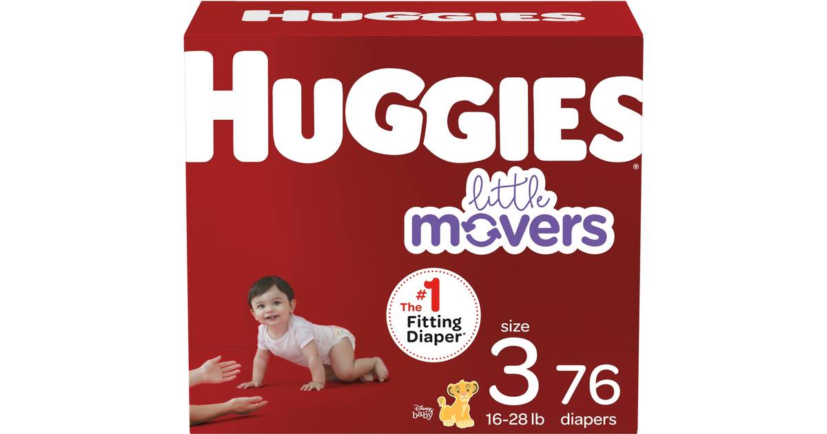 Huggies Little Movers Disposable Diapers Size 3, 76pcs - Compare Prices ...