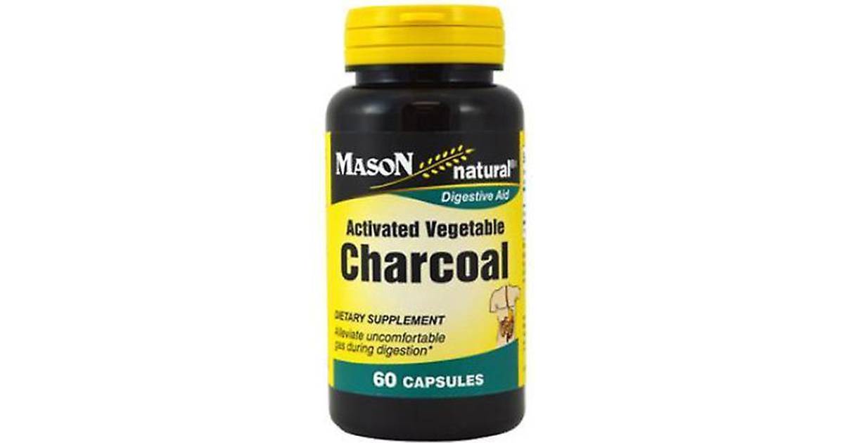 Mason Natural Activated Vegetable Charcoal Capsules 600 Ea 60 Pcs Compare Prices Klarna Us