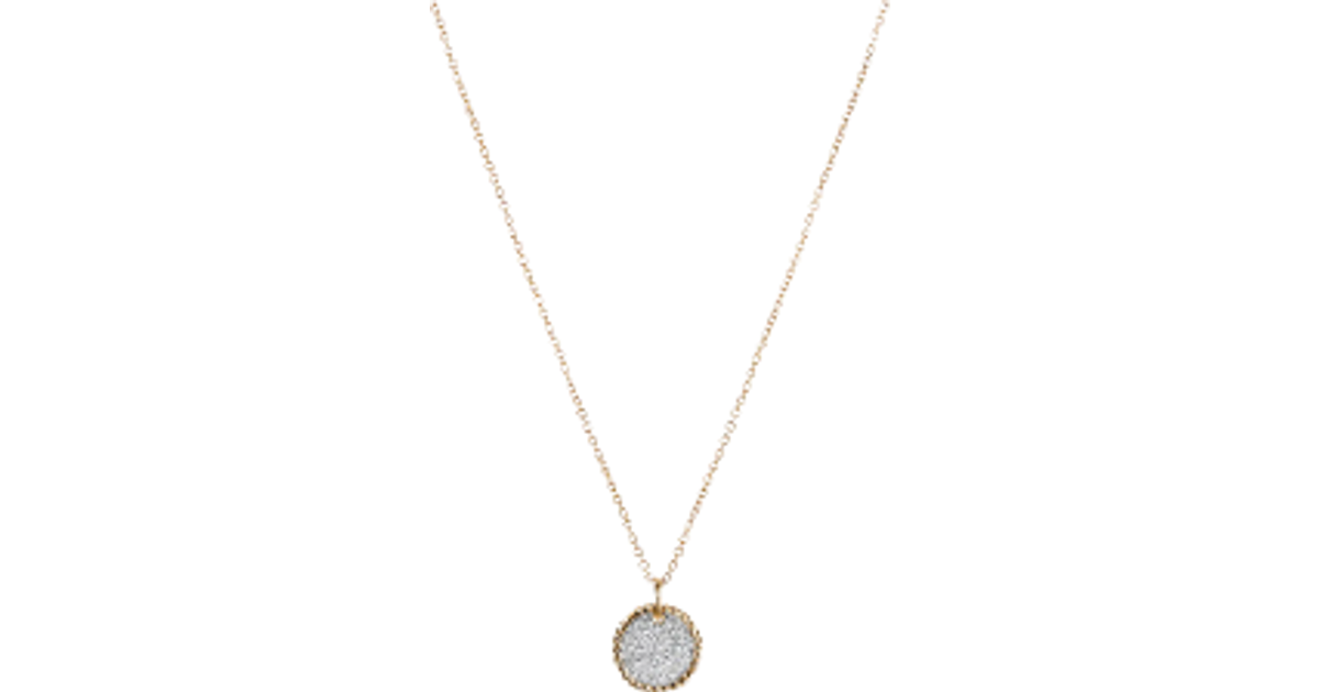 David Yurman Pavé Charm Necklace - Gold/Diamonds - Compare Prices ...