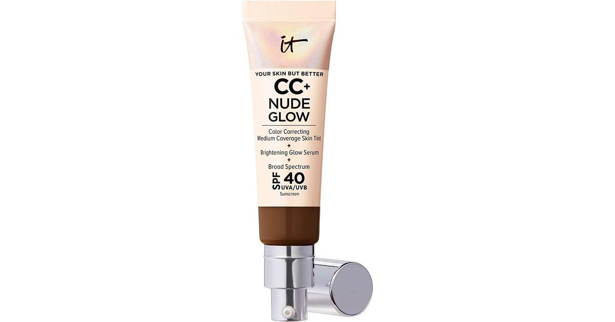 It Cosmetics Cc Nude Glow Lightweight Foundation Glow Serum Spf Neutral Deep Compare