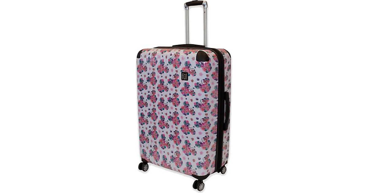 floral hard luggage