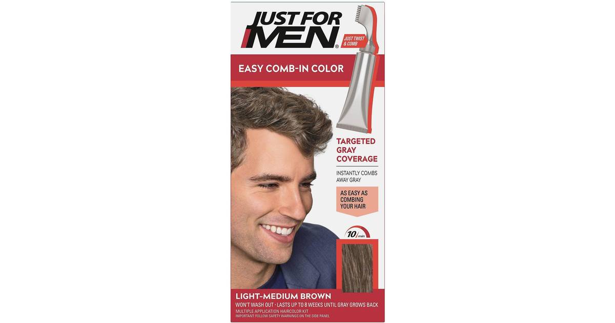 Just For Men Easy Comb-In Color 1.0 ea Light Medium Brown A-30 ...