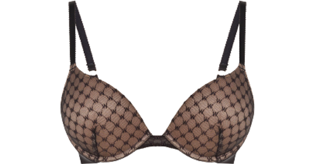 Wolford Sheer Logo Push Up Bra - Black - Compare Prices - Klarna US