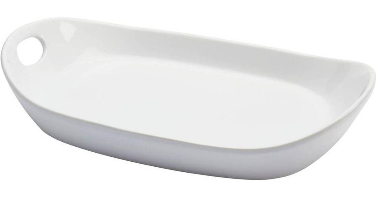 Tabletops Gallery Large Rectangular Platter In White White Platter