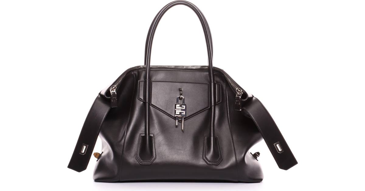 Givenchy Medium Antigona Lock Leather Tote in Black at Nordstrom Black One  Size • Price »