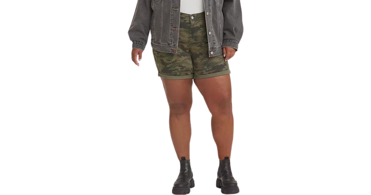 Levi's MidLength Jean Shorts Plus Size Andie Camo • Price