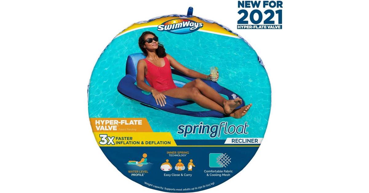 swim waves spring float recliner