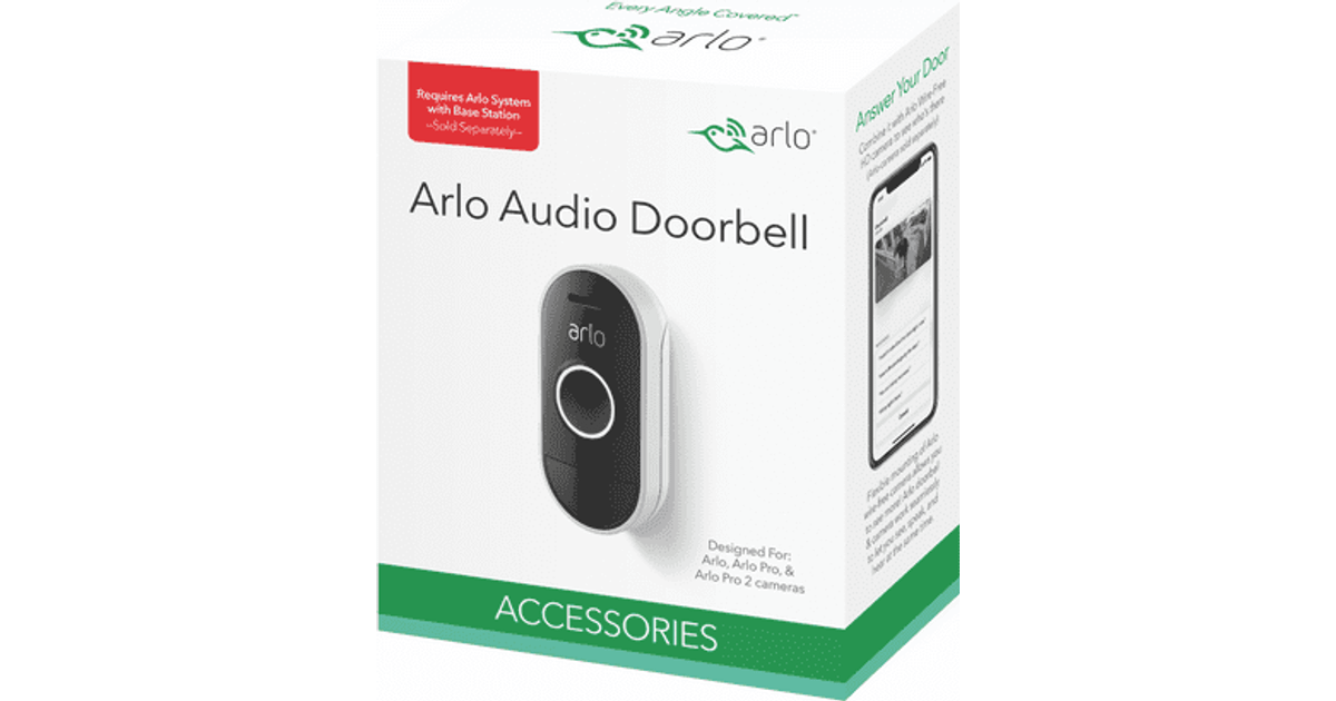 arlo 720p hd security camera system with audio doorbell vmk3150