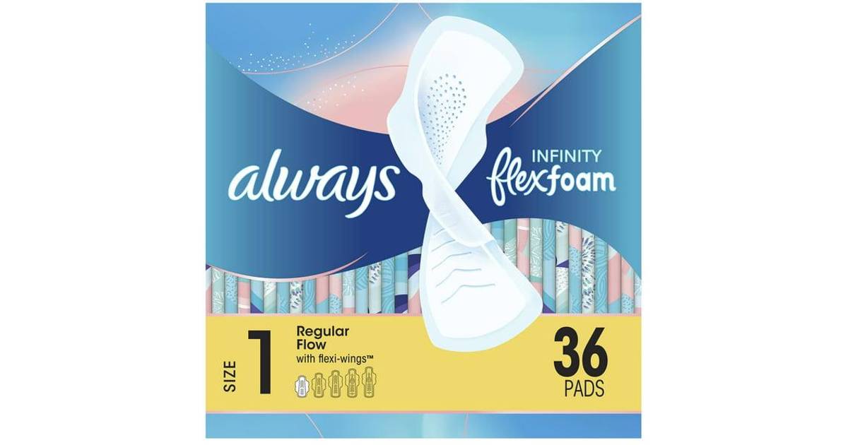Always Infinity FlexFoam Size 1 Regular Flow 36-pack - Compare Prices ...