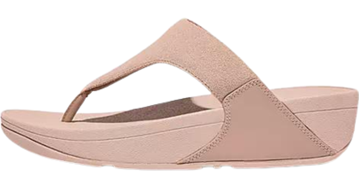 Fitflop Lulu Suede Toe-Post Sandals - Beige • Price