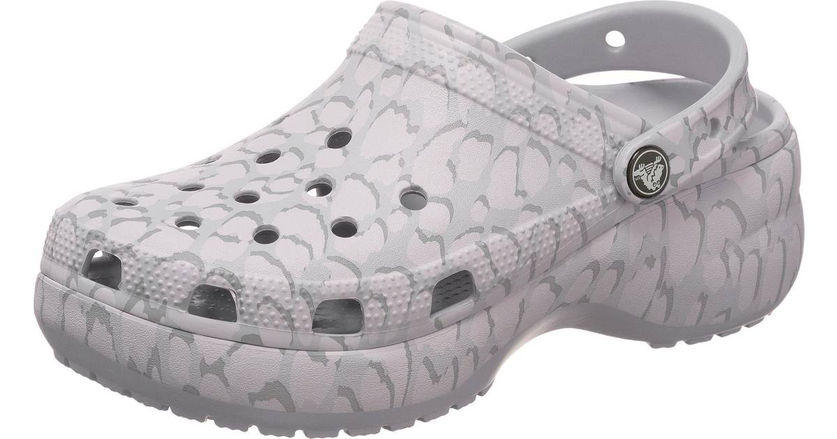 lavender platform crocs