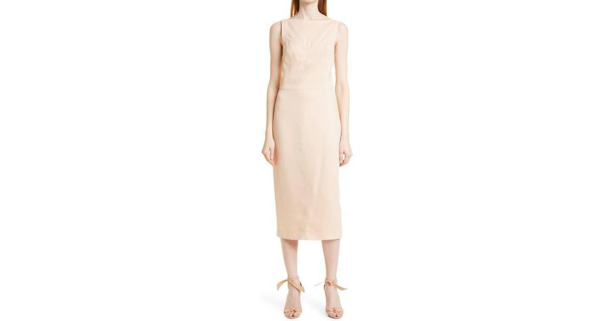 Ted Baker Klarika Bodycon Midi Dress - Pale Pink - Compare Prices ...