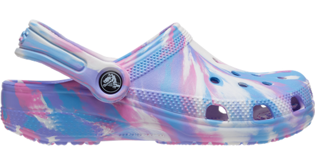 crocs marbled pink