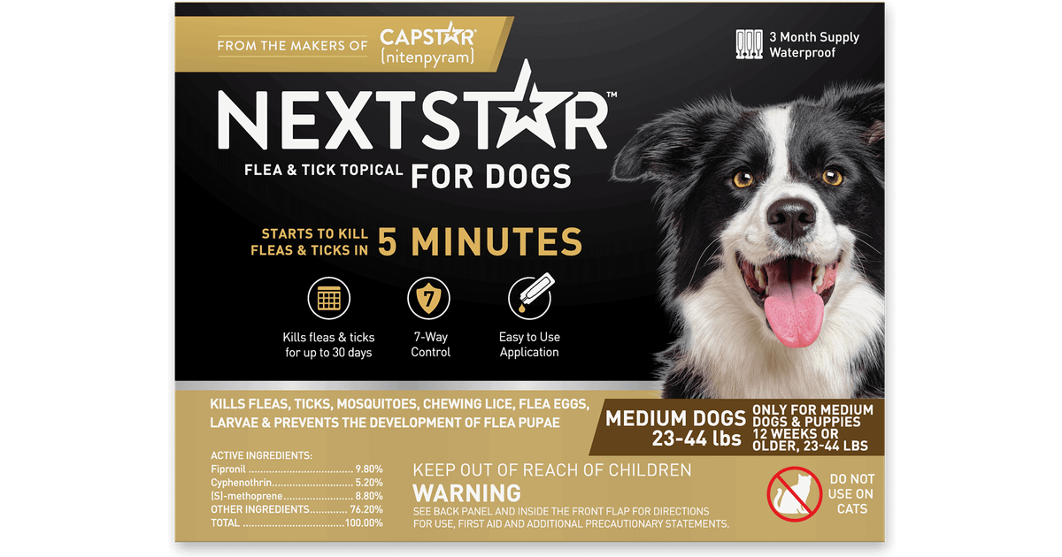 Capstar NextStar Flea & Tick Topical for Medium Dogs 2344lbs • Price