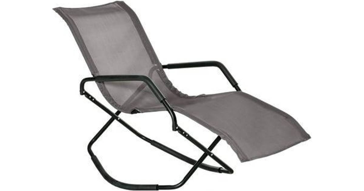 folding grey sun lounger