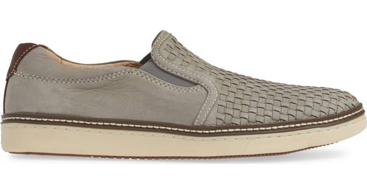 Johnston & Murphy McGuffey Slip-On M - Light Grey Nubuck - Compare ...