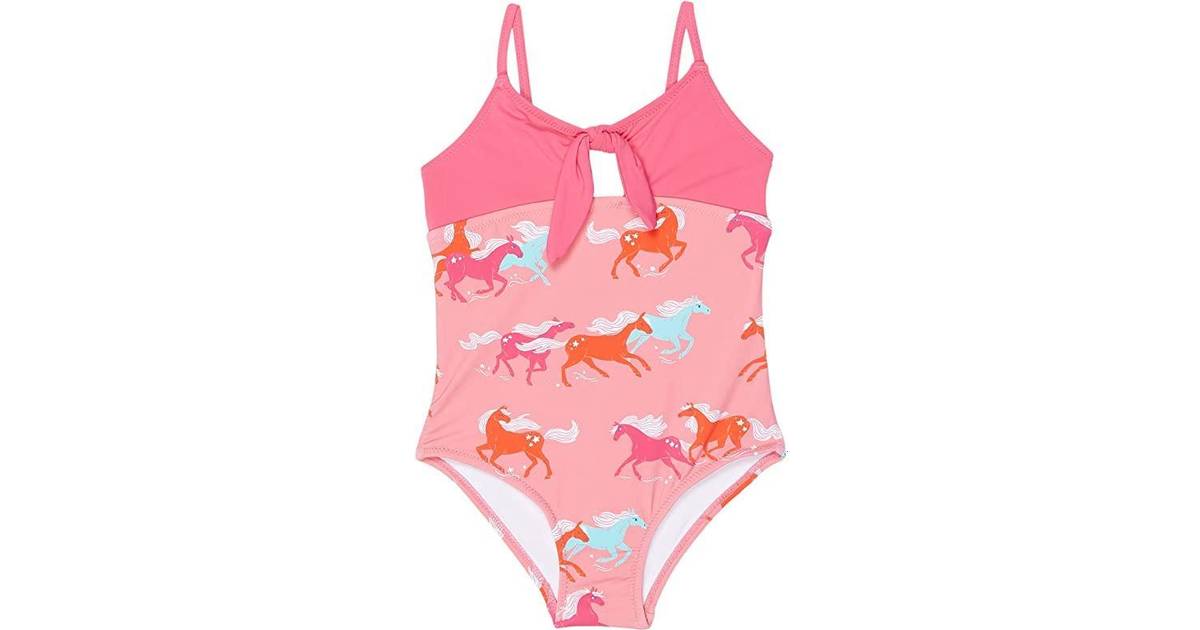 Little Girl's & Girl's Playful Horses Swimsuit • Price