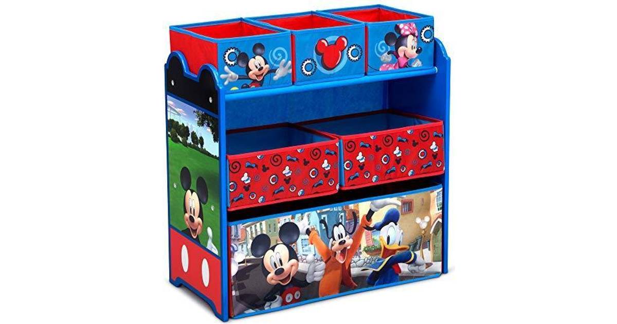 Delta Children Disney's Mickey Mouse 6-Bin Design & Store Toy Organizer ...