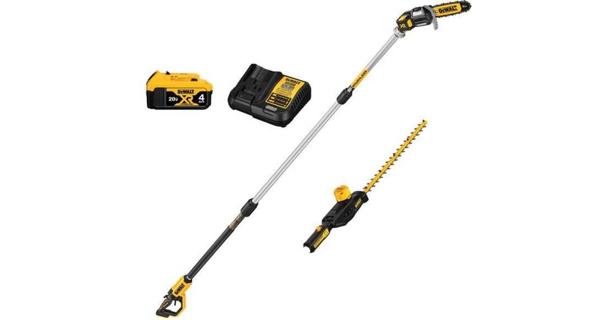 Dewalt 20v Max Cordless Pole Saw And Pole Hedge Trimmer Combo Kit • Price 1757