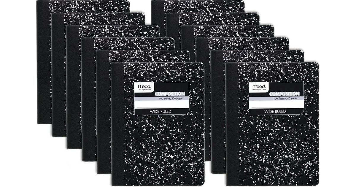 Mead Composition Notebook, 12 Pack, Wide • Prices