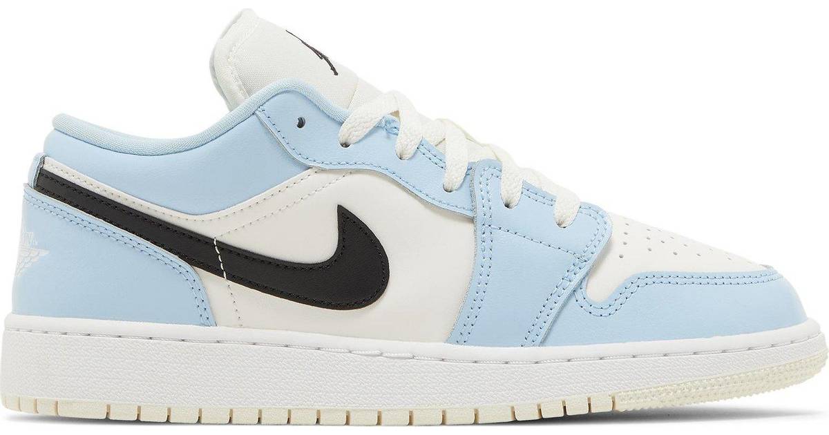 baby blue and white jordan 1 low