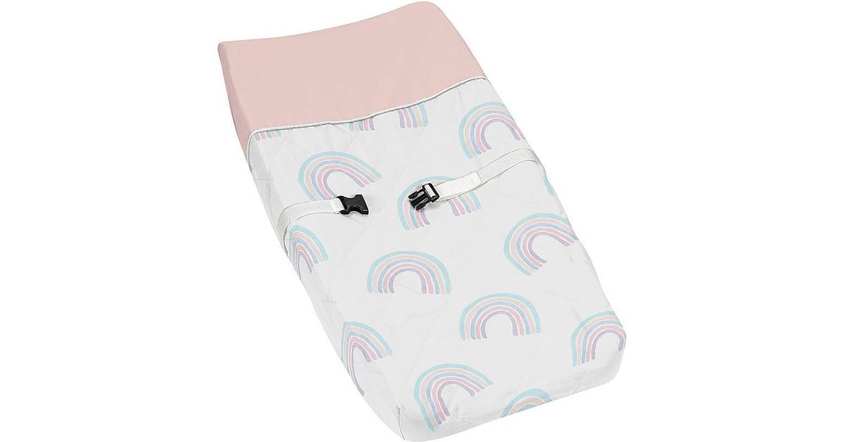 Sweet Jojo Designs Pastel Rainbow Changing Pad Cover • Price