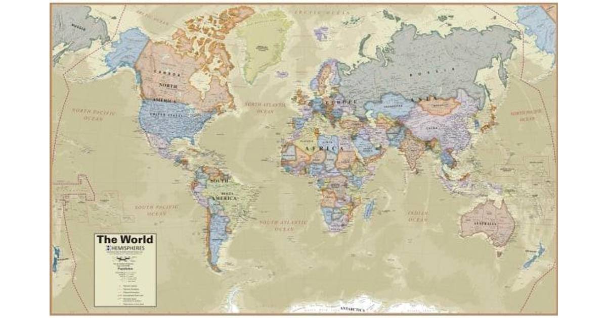 Boardroom Series World Wall Map Hemispheres Laminated Wall Maps Map Porn Sex Picture 9671