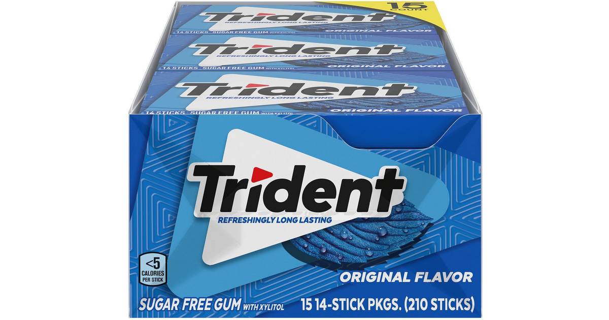 Trident Original Flavor Sugar Free Gum • See Prices