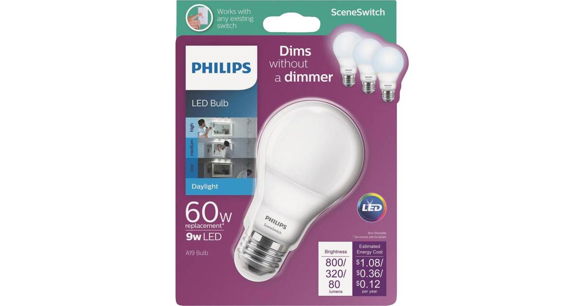 Philips Equivalent A19 SceneSwitch Energy LED Bulb Daylight (5000K) • Price »
