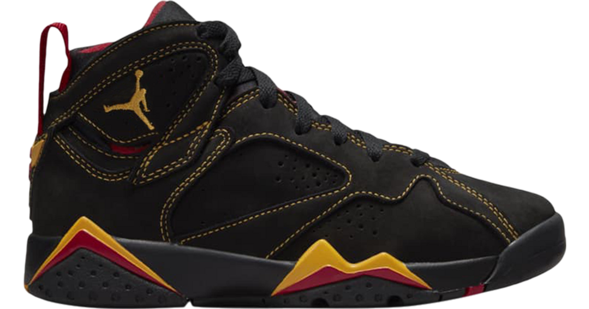 black yellow and red jordans