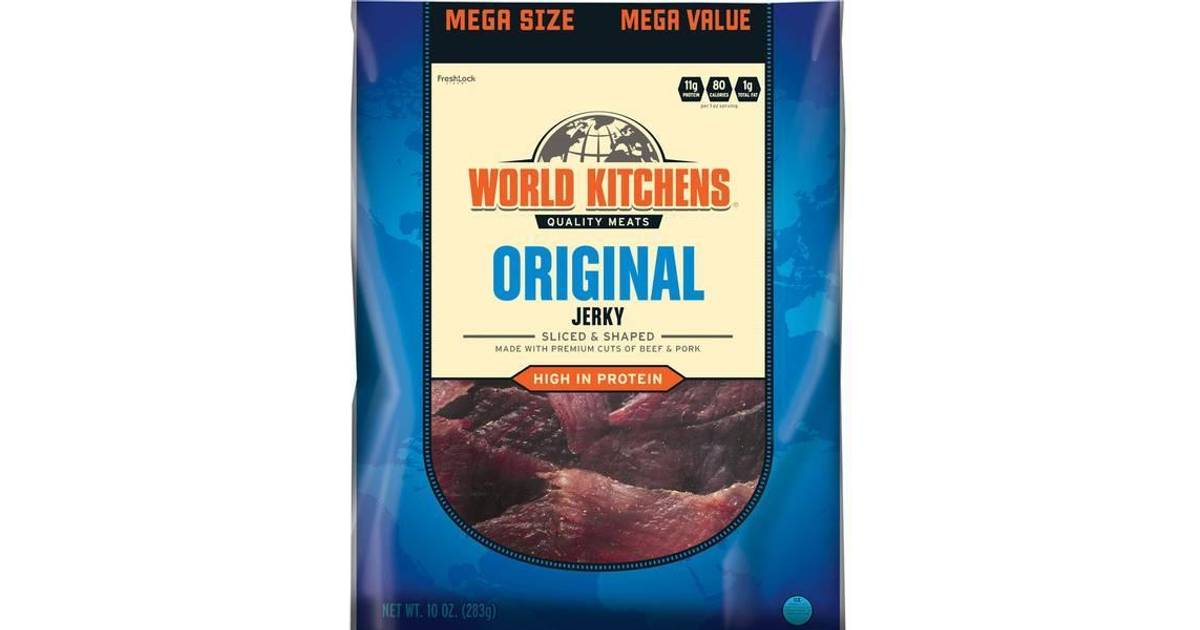 World Kitchens Original Sliced Shaped Beef   Pork Jerky 