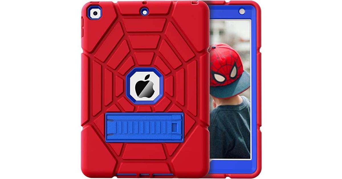 Grifobes iPad 6th/5th Cases 2018/2017, iPad Air 2 Case 2014 9.7 inch, Heavy Duty Shockproof Rugged Protective iPad 5 6 Gen 9.7" with Stand for Kids Boys Children (Red+Blue) • Price »