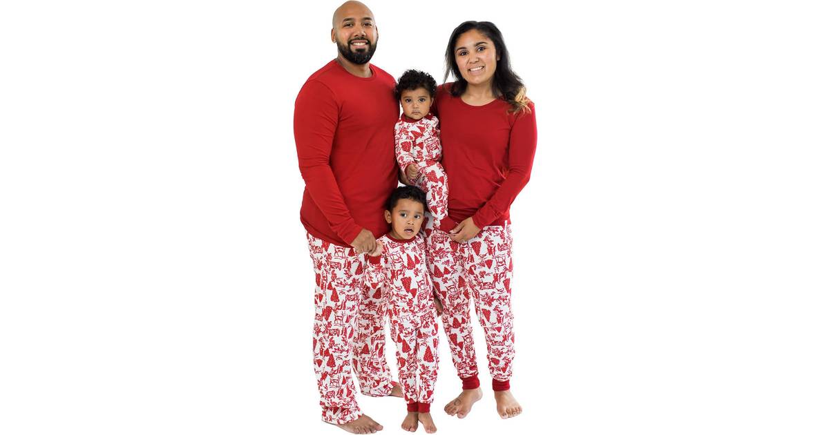 Burt's Baby Sleeper Family Jammies Matching Holiday Organic Cotton Pajamas, Woodland Winter, Newborn • Price »