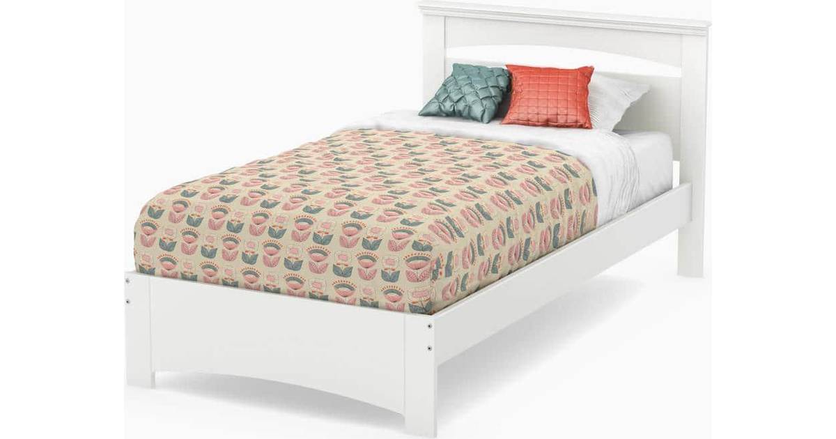 south shore smart basics twin platform bed mattress