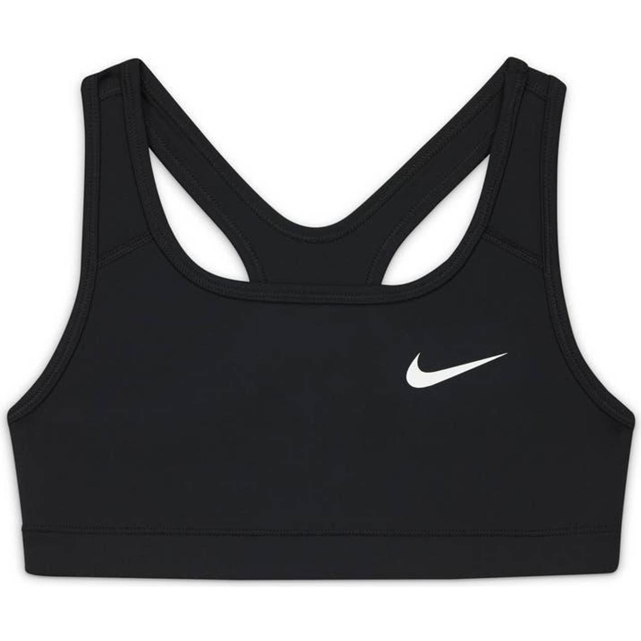 Nike Swoosh Sports Bra - Black/White (DA1030-010) • Price