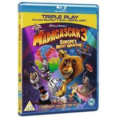 Barn Blu-ray Madagascar 3: Europe's Most Wanted - Triple Play (Blu-ray + DVD + Digital Copy) [Region Free]