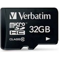 32 GB - microSDHC Memory Cards Verbatim MicroSDHC Class 10 32GB