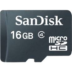 SanDisk 16 GB Minnekort SanDisk MicroSDHC Class 4 16GB