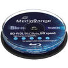 Optisk lagring MediaRange BD-R 50GB 6x Spindle 10-Pack