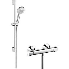 Manuell Duschsets & Handbrausen Hansgrohe Crometta 100 Vario 4jet (27030400) Weiß