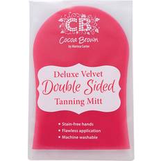 Beste Selvbruning applikatorer Cocoa Brown Deluxe Double-Sided Pink Velvet Tanning Mitt