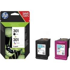 HP Cyan Tintenpatronen HP 301 (N9J72AE) 2-pack (Black)