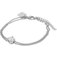 Astrid & Agnes Ida Bracelet - Silver/Transparent