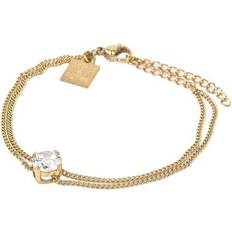 Astrid & Agnes Ida Bracelet - Gold/Transparent