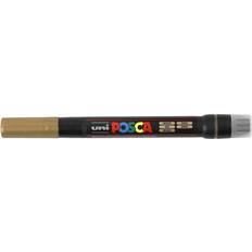 Brush Pens Uni Posca PCF-350 Brush Tip Gold