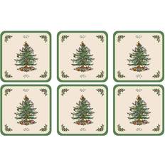 Spode Pimpernel Christmas Tree Coaster 6